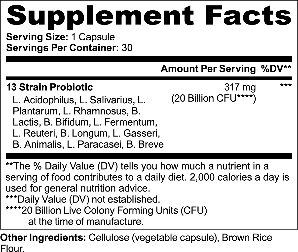 BioShield Probiotic™ – 20 Billion CFU